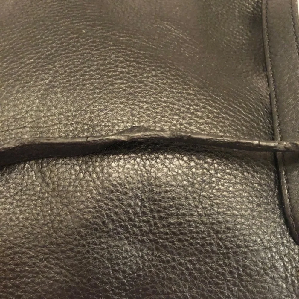 Michael kors black leather jet set chain bag purse
